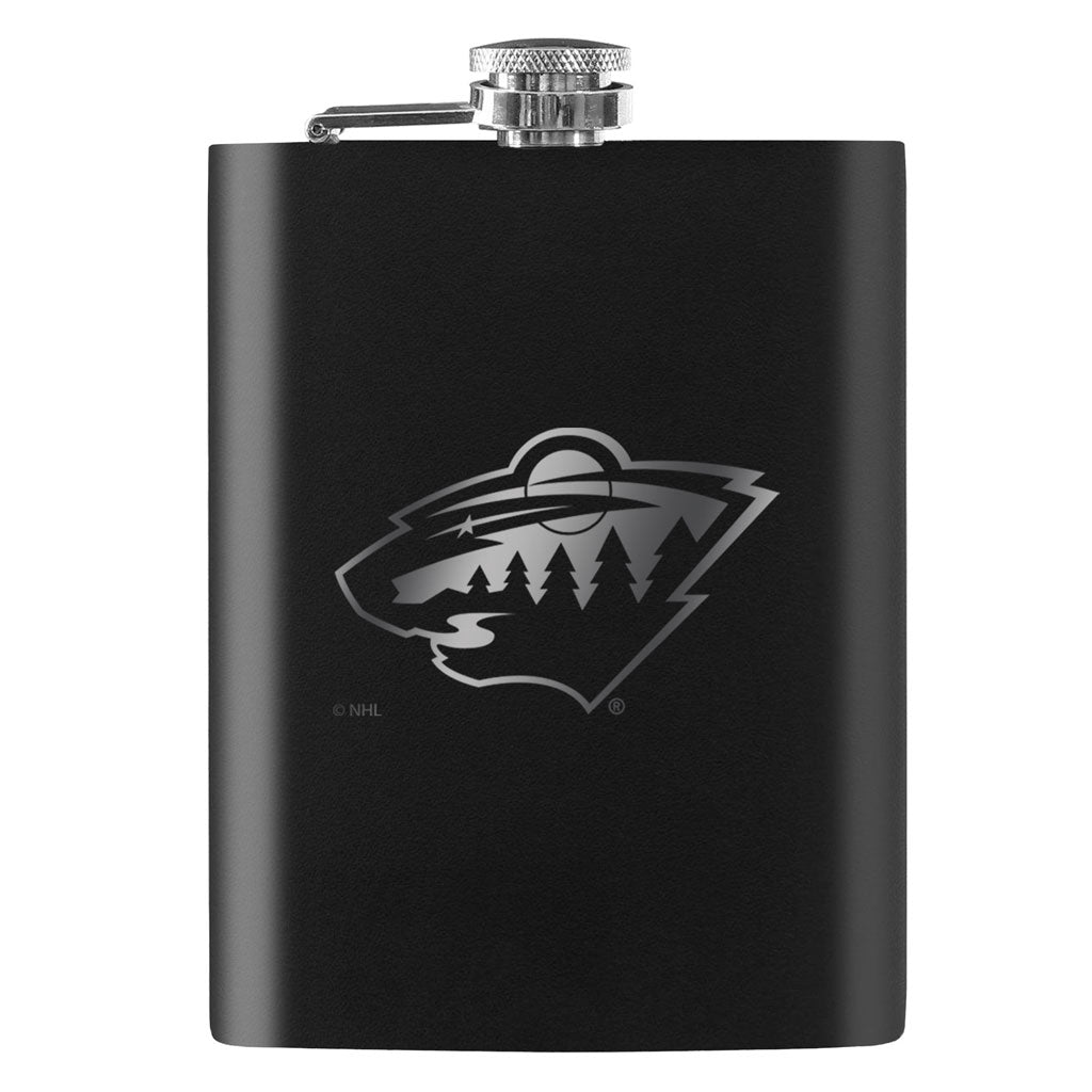 Minnesota Wild 8oz Laser Etched Flask