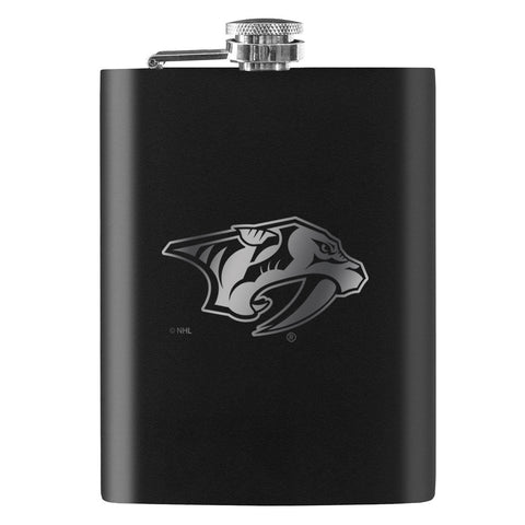 Nashville Predators 8oz Laser Etched Flask