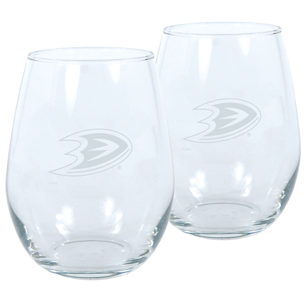 Anaheim Ducks 2pk Wine Glass Set