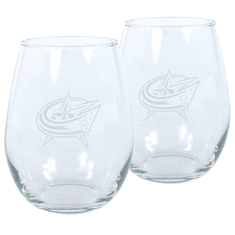 Columbus Blue Jackets 2pk Wine Glass Set