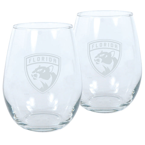 Florida Panthers 2pk Wine Glass Set