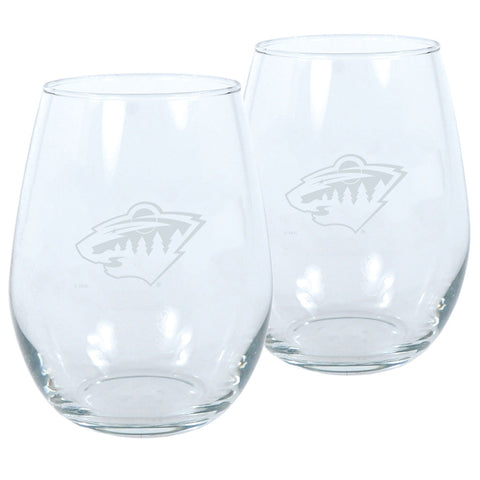 Minnesota Wild 2pk Wine Glass Set