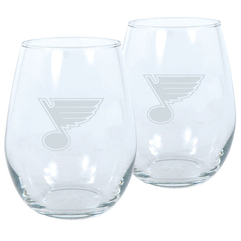 St. Louis Blues 2pk Wine Glass Set