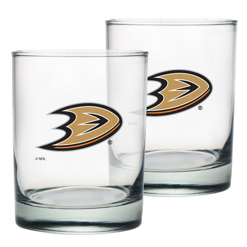 Anaheim Ducks 2pk Rocks Glass Set