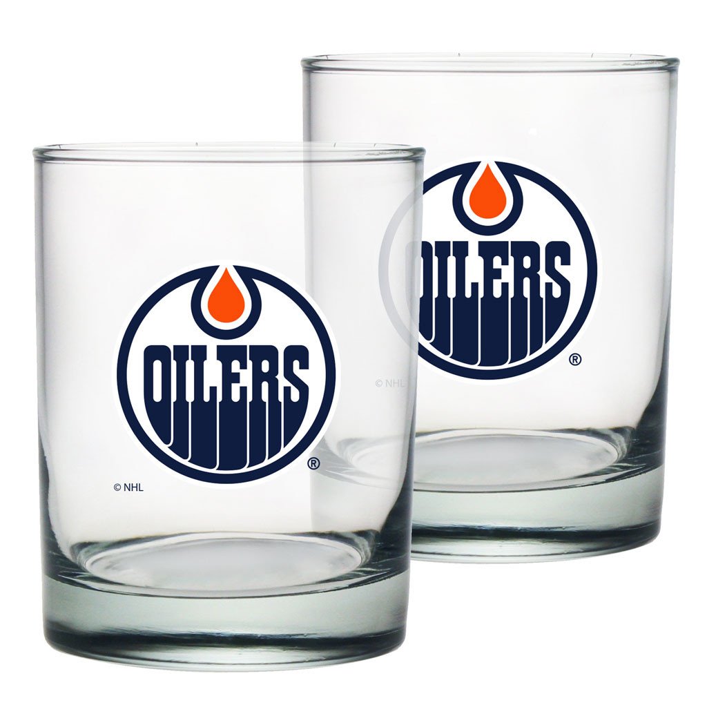 Edmonton Oilers Rocks Glass Set