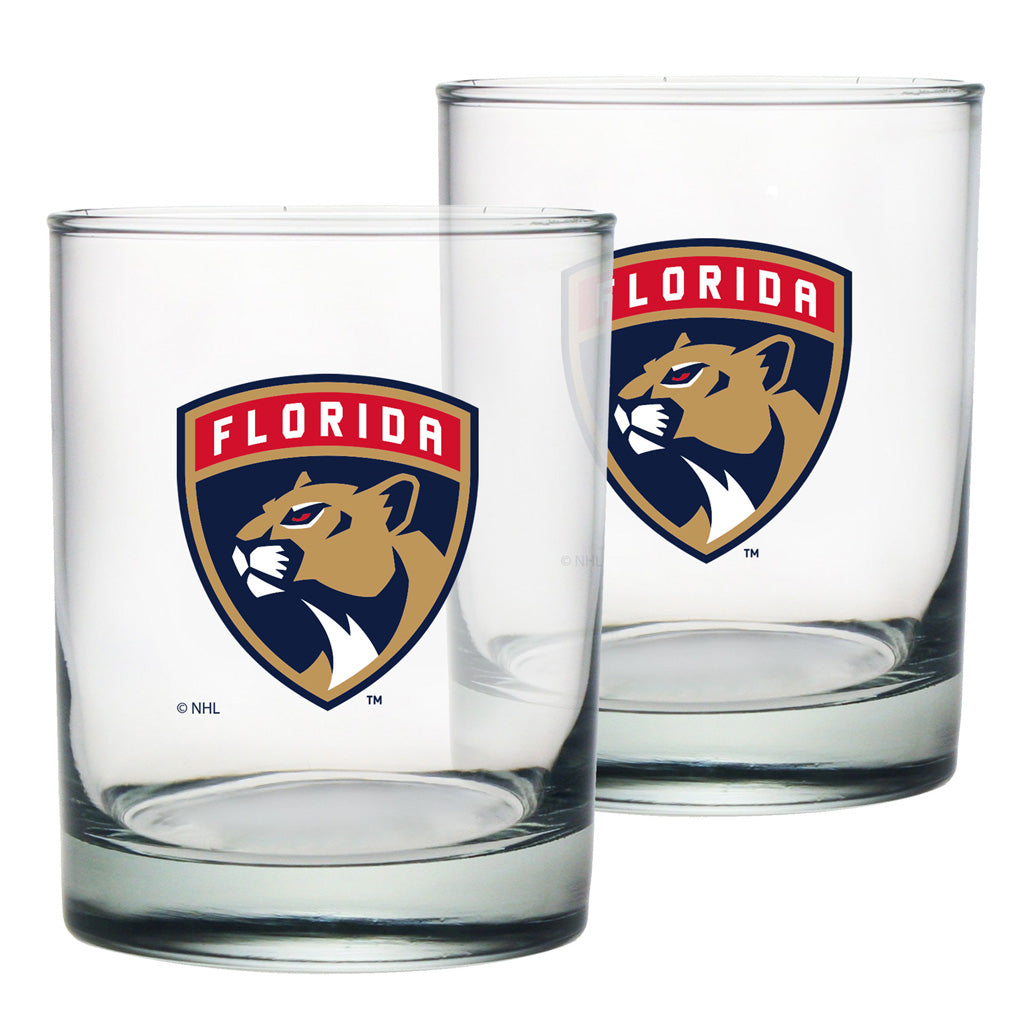 Florida Panthers 2pk Rocks Glass Set