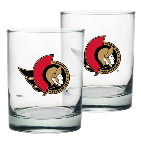 Ottawa Senators Rocks Glass Set