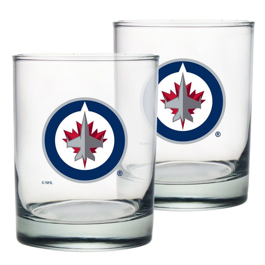 Winnipeg Jets Rocks Glass Set