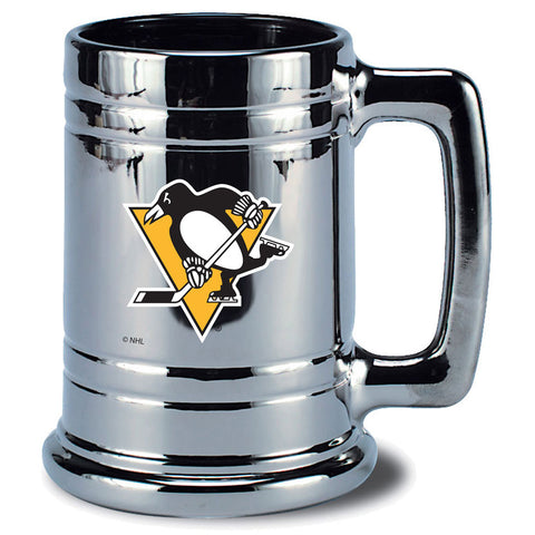 15oz. Chrome Stein - Pittsburgh Penguins