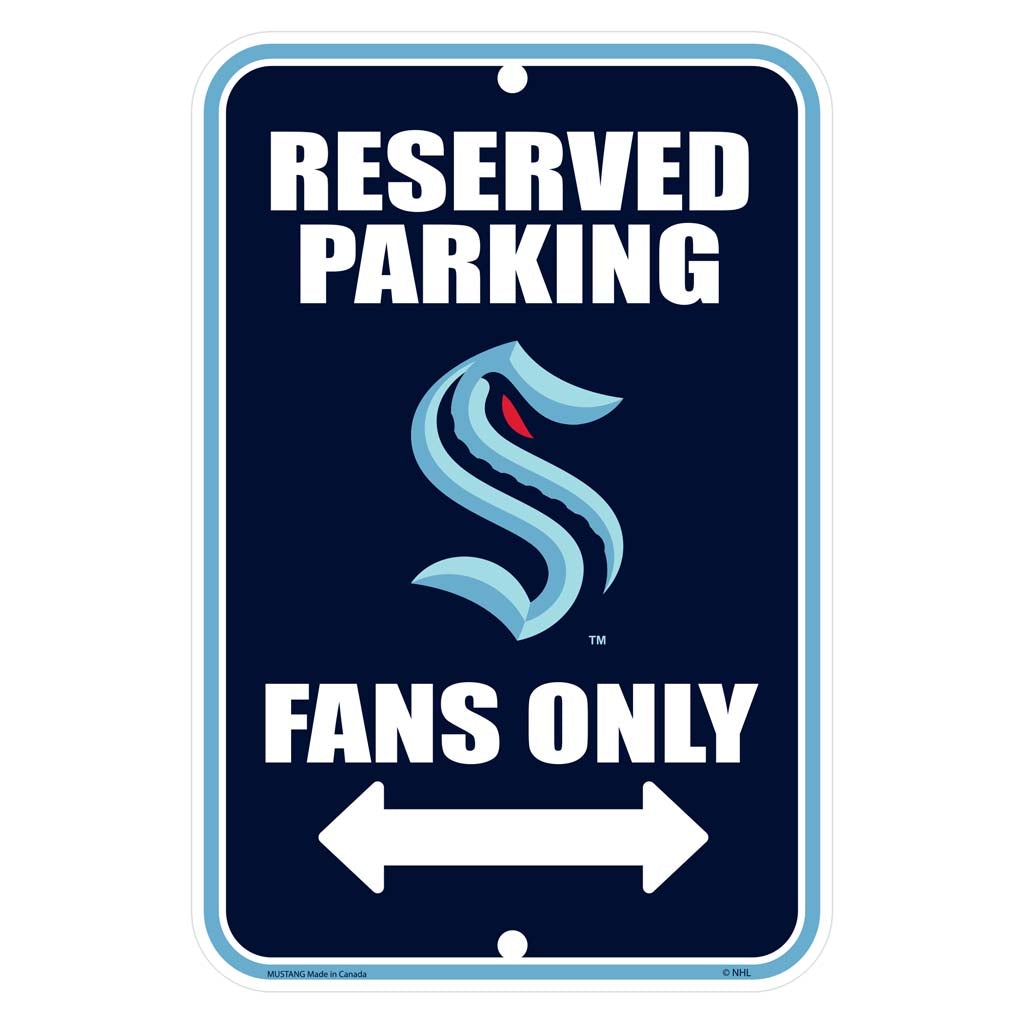 Seattle Kraken Parking Sign