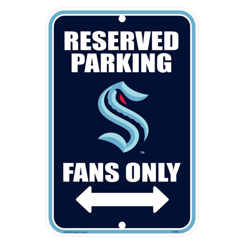 Seattle Kraken Parking Sign