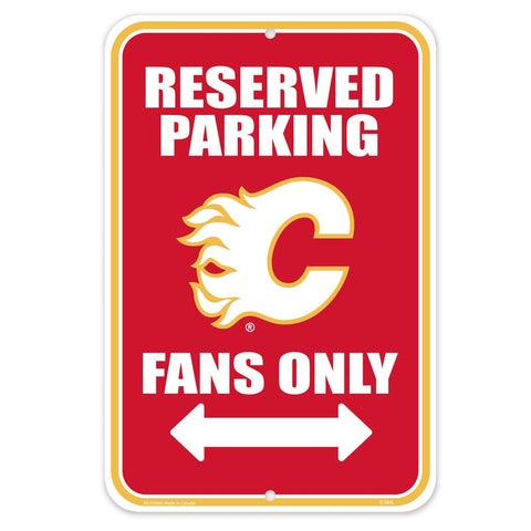Calgary Flames 10x15 Parking Sign