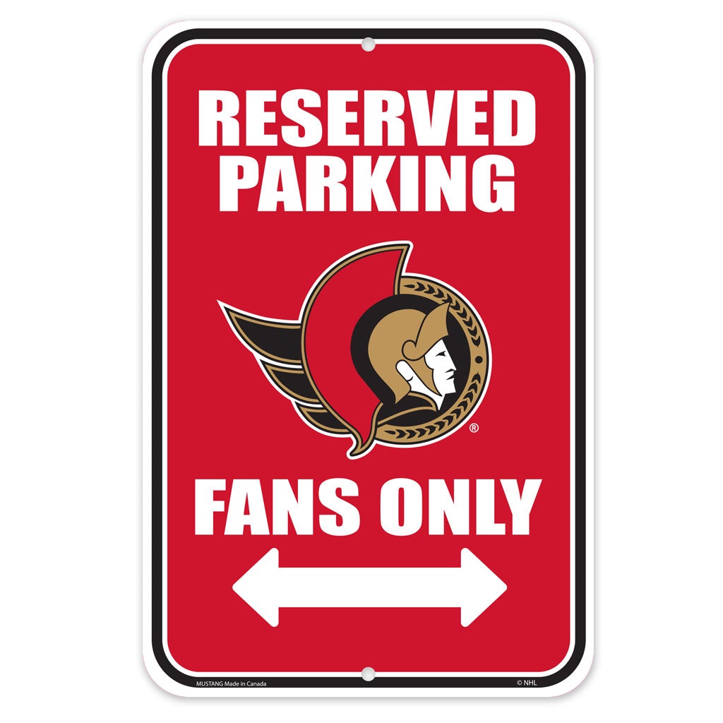 Ottawa Senators 10x15 Parking Sign