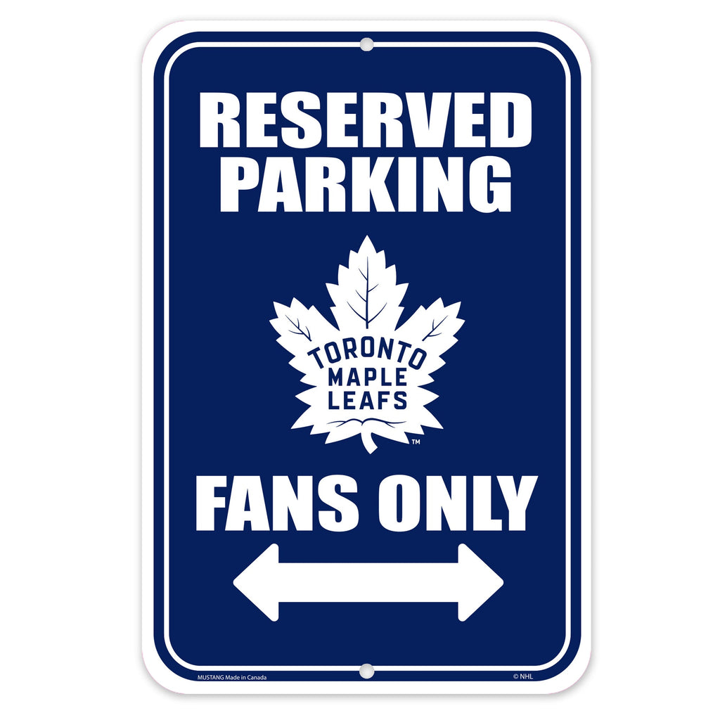 Toronto Maple Leafs 10x15 Parking Sign