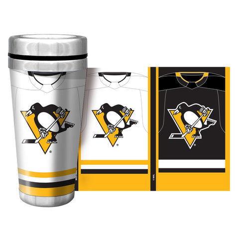 16oz. Full Wrap Jersey Travel Mug - Pittsburgh Penguins