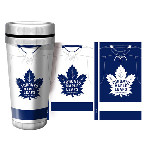 16oz. Full Wrap Jersey Travel Mug - Toronto Maple Leafs