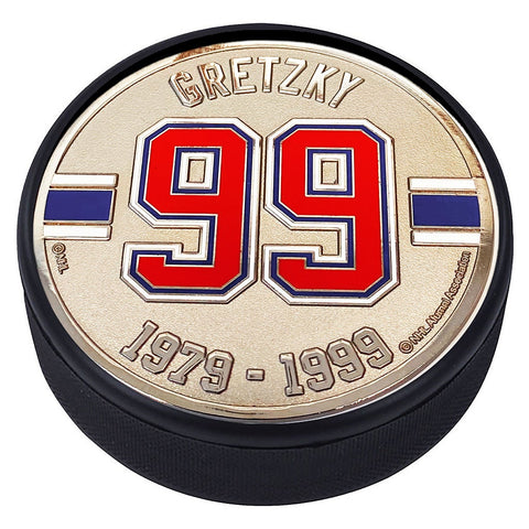 Medallion Puck - Edmonton Oilers 99 W.Gretzky Years