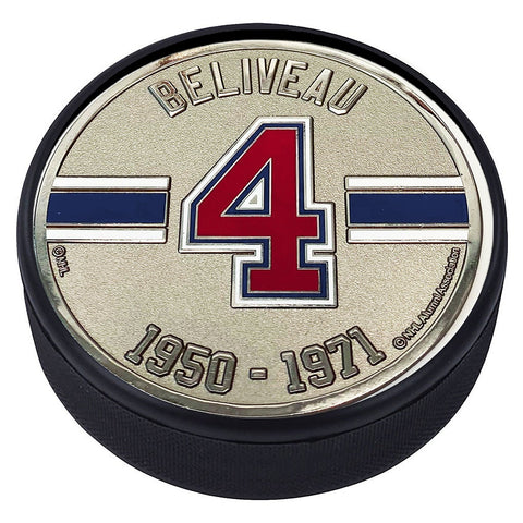 Medallion Puck - Montreal Canadiens 04 J.Beliveau Years