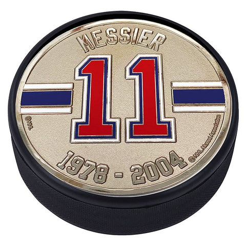 Medallion Puck - New York Rangers 11 M. Messier Years