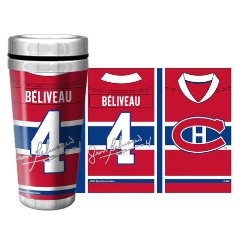 NHLAL Montreal Canadiens 16oz. Travel Mug Full Wrap - Beliveau