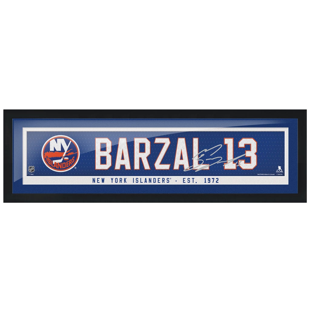 New York Islanders PA Player 6x22 Frame - Barzal