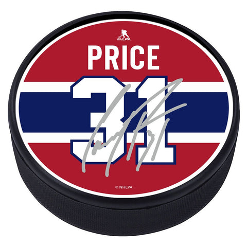 Montreal Canadiens Carey Price Souvenir Player Puck with Replica Signature