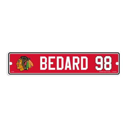 Chicago Blackhawks 3x20 Locker Room Name Plate - Bedard