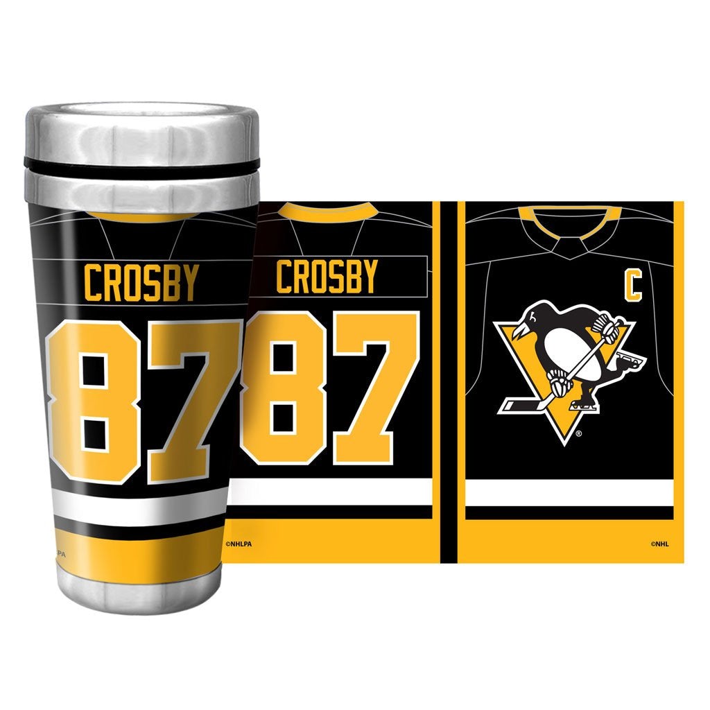 NHLPA Pittsburgh Penguins 16oz. Travel Mug Full Wrap - Crosby