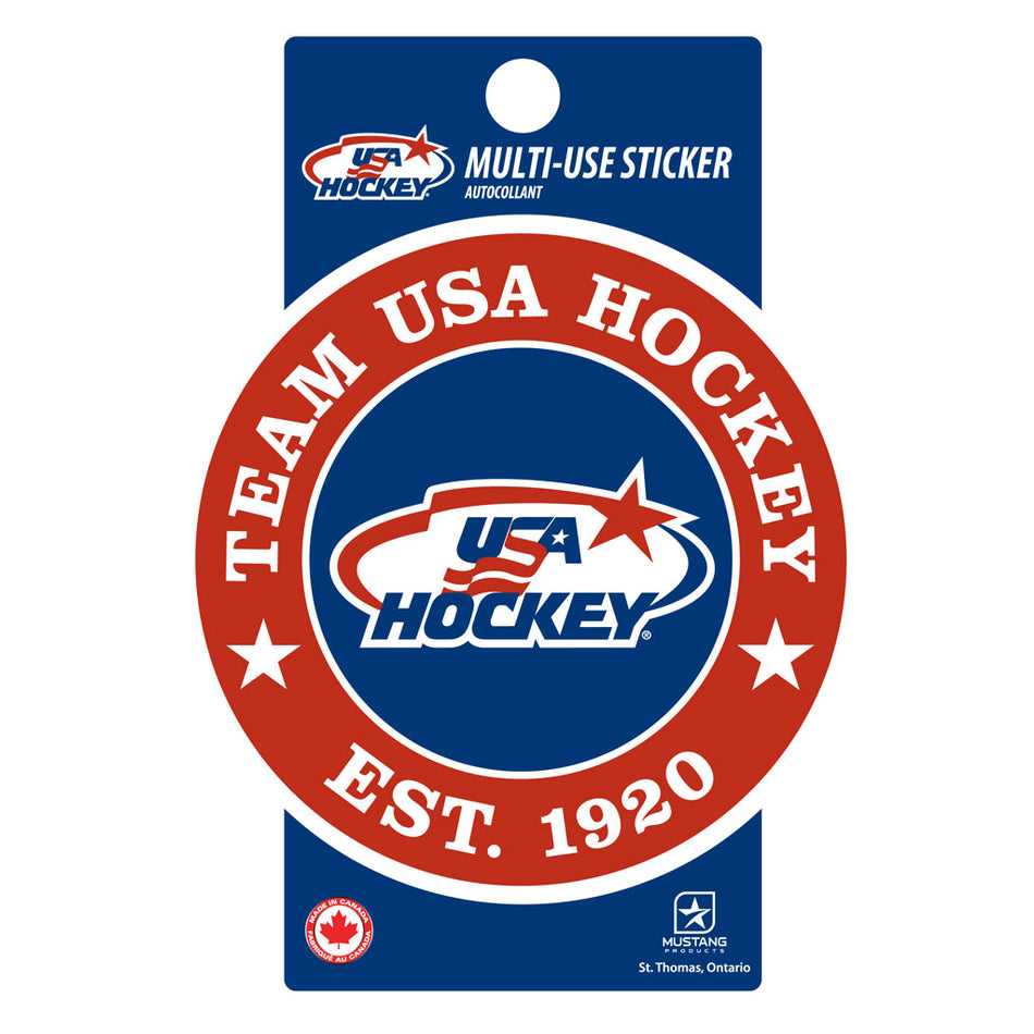 3" x 5" Textured Sticker | USA Hockey
